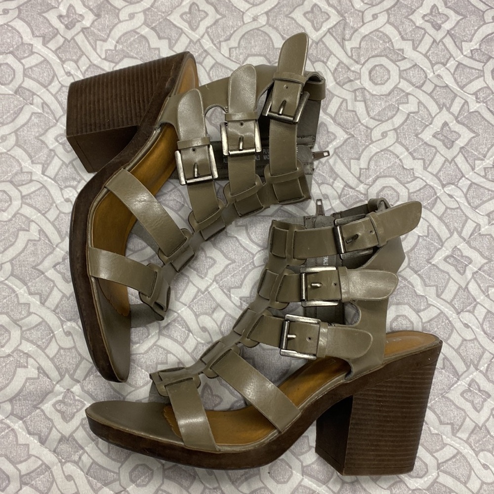 Rampage - Strappy Buckle Heeled Sandals